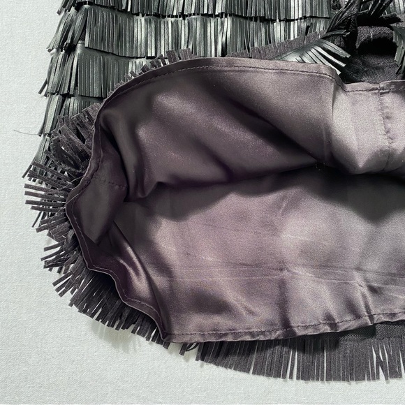 Moon Collection Black Fringe Dress Bell Sleeves Party Gothic Witchy Size S - Picture 5 of 15